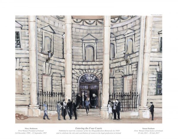 Entering the Four Courts Limited Edition Print